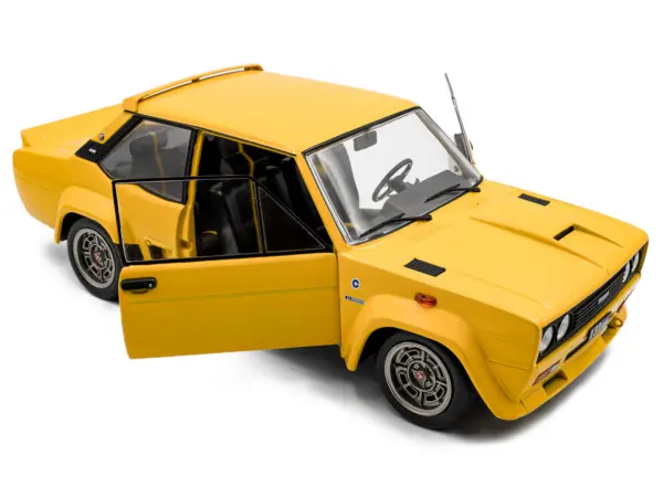 1980 Fiat 131 Abarth Yellow 1/18 Diecast Model Car by Solido #2