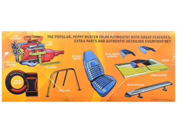 Skill 2 Model Kit 1972 Plymouth Duster 2-in-1 Kit 1/25 Scale Model by MPC #3