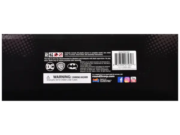 Skill 2 Model Kit Batmobile "Batman" (1966-1968) TV Series 1/25 Scale Model by Polar Lights #3