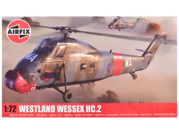 Level 2 Model Kit Westland Wessex HC.2 Helicopter with 3 Scheme Options 1/72 Plastic Model Kit by Airfix #1
