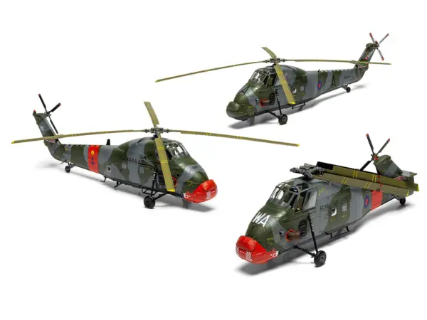 Level 2 Model Kit Westland Wessex HC.2 Helicopter with 3 Scheme Options 1/72 Plastic Model Kit by Airfix #5
