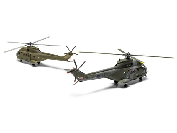 Level 2 Model Kit Westland Puma HC.1 Helicopter with 2 Scheme Options 1/72 Plastic Model Kit by Airfix #3