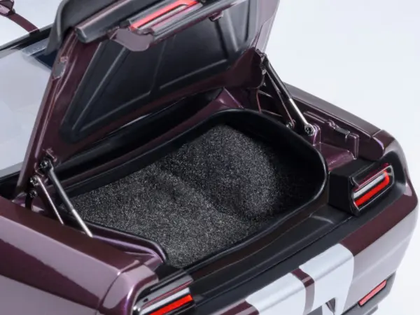 2022 Dodge Challenger SRT Jailbreak Hellraisin Purple with White Stripes 1/18 Model Car by Autoart #5