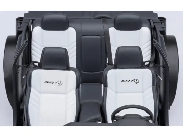 2022 Dodge Challenger SRT Jailbreak F8 Green with Carbon Stripes 1/18 Model Car by Autoart #4