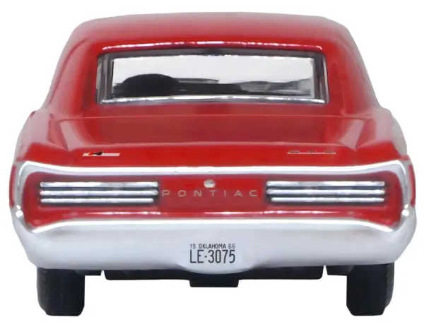 1966 Pontiac GTO Montero Red 1/87 (HO) Scale Diecast Model Car by Oxford Diecast #4