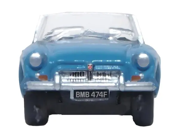 MG MGB Roadster RHD (Right Hand Drive) Iris Blue 1/148 (N) Scale Diecast Model Car by Oxford Diecast #3