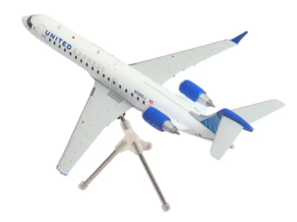 Bombardier CRJ550 Commercial Aircraft "United Express" (N506GJ) White with Blue Tail "Gemini 200" Series 1/200 Diecast Model Airplane by GeminiJets #4