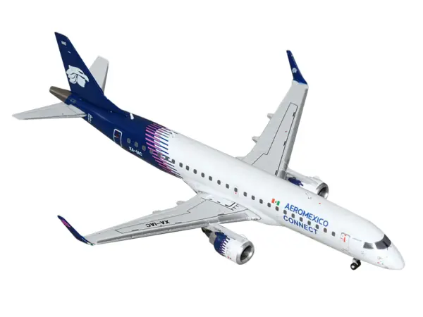 Embraer ERJ-190 Commercial Aircraft "Aeromexico Connect" (XA-IAC) White with Dark Blue Tail 1/400 Diecast Model Airplane by GeminiJets #2