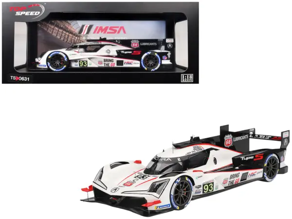 Acura ARX-06 GTP #93 Kakunoshin Ohta - Alex Palou - Renger van der Zande - Nick Yelloly "Acura Meyer Shank Racing with Curb-Agajanian" "24 Hours of Daytona" (2025) 1/18 Model Car by Top Speed #1