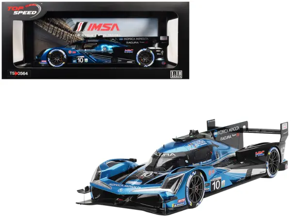 Acura ARX-06 GTP #10 Filipe Albuquerque - Marcus Ericsson - Brendon Hartley - Ricky Taylor "Wayne Taylor Racing with Andretti" IMSA "24 Hours of Daytona" (2024) 1/18 Model Car by Top Speed #1