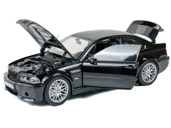 2003 BMW M3 CSL Saphire Black 1/18 Diecast Model Car by Norev #2