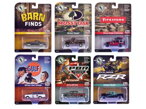 Big Country Collectibles 2025 Release 1 Set of 6 pieces 1/64 Diecast Model Cars by Auto World #1