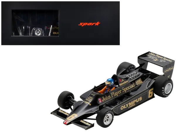 Lotus 79 #6 Ronnie Peterson "John Player Team Lotus" Winner Formula One F1 "Austrian GP" (1978) with Acrylic Display Case 1/18 Model Car by Spark #1