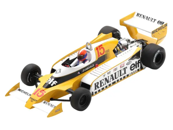 Renault RS11 #15 Jean-Pierre Jabouille "Equipe Renault Elf" Winner Formula One F1 "French GP" (1979) with Acrylic Display Case 1/18 Model Car by Spark #2