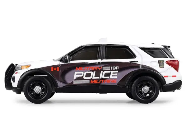 2024 Ford Police Interceptor Utility "Canada Military Police" White with Graphics "Hot Pursuit - Canada Special Edition" Series 1/64 Diecast Model Car by Greenlight #2