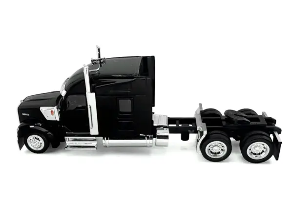 Kenworth W990 with Stand Up Sleeper Cab Black 1/87 (HO) Plastic Model Car by HO Logistics #3
