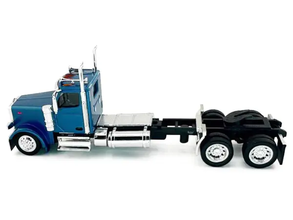 Peterbilt 589 2-Axel Day Cab Blue Metallic 1/87 (HO) Plastic Model Car by HO Logistics #2