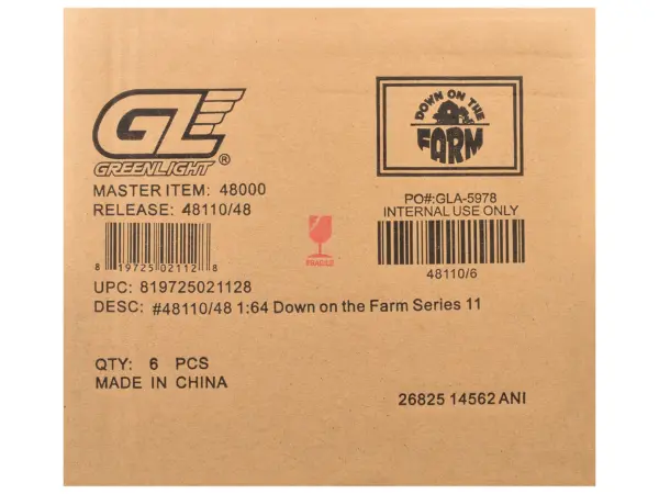 "Down on the Farm" Series 11 Set of 6 pieces 1/64 Diecast Models by Greenlight #3