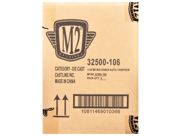 "Auto-Thentics" 6 piece Set Release 106 IN DISPLAY CASES Limited Edition 1/64 Diecast Model Cars by M2 Machines #3