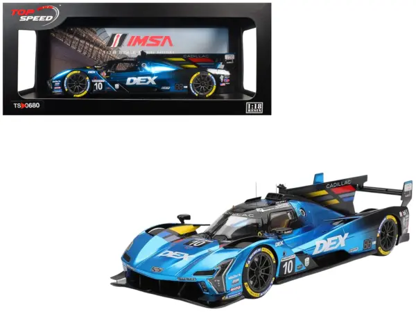 Cadillac V-Series.R #10 Filipe Albuquerque - Brendon Hartley - Will Stevens - Ricky Taylor "Cadillac Wayne Taylor Racing" IMSA "24 Hours of Daytona" (2025) 1/18 Model Car by Top Speed #1