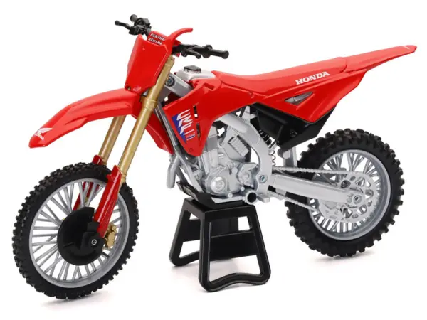 Honda CRF450R Motorcycle Red with Black Accents 1/12 Diecast Model by New Ray #2