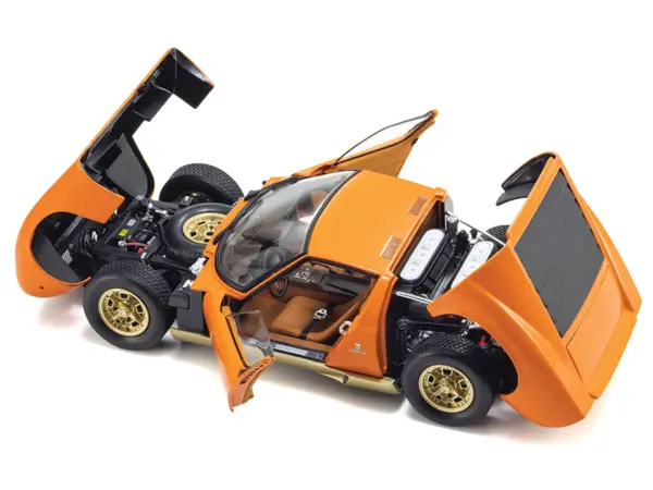 Lamborghini Miura P 400 Orange 1/18 Diecast Model Car by Kyosho #2