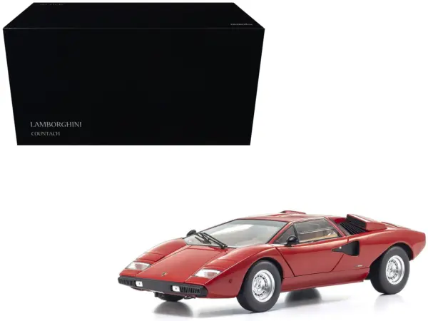 Lamborghini Countach LP 400 Red 1/18 Diecast Model Car by Kyosho #1
