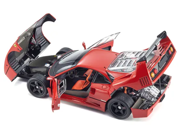 Ferrari F40 Light Weight LM Wing Red 1/18 Diecast Model Car by Kyosho #2