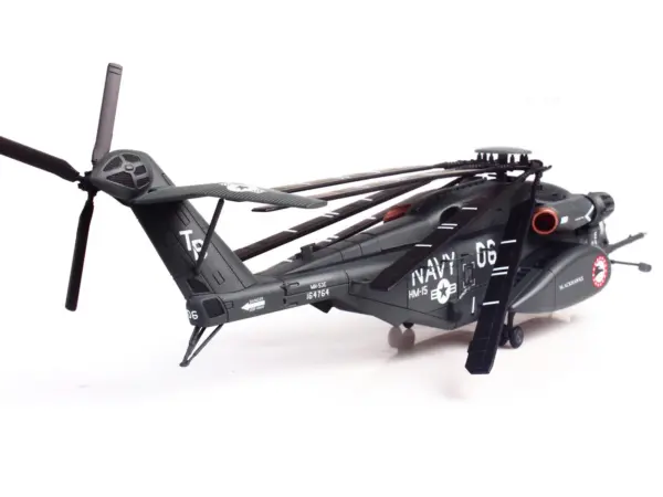 Sikorsky MH-53E Sea Dragon Helicopter "United States Navy Blackhawks Tail Number 06" Dark Gray 1/72 Diecast Model by Panzerkampf #2