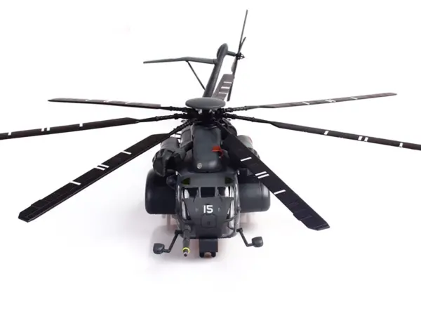Sikorsky MH-53E Sea Dragon Helicopter "United States Navy Blackhawks Tail Number 15" Dark Gray 1/72 Diecast Model by Panzerkampf #5
