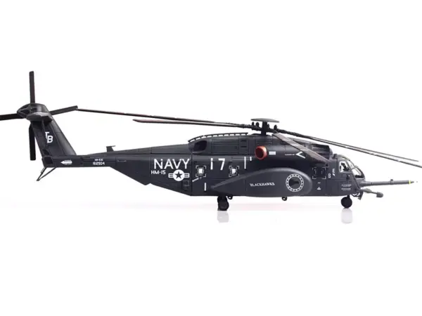 Sikorsky MH-53E Sea Dragon Helicopter "United States Navy Blackhawks Tail Number 17" Dark Gray 1/72 Diecast Model by Panzerkampf #2