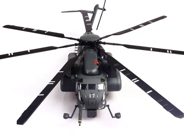 Sikorsky MH-53E Sea Dragon Helicopter "United States Navy Blackhawks Tail Number 17" Dark Gray 1/72 Diecast Model by Panzerkampf #4