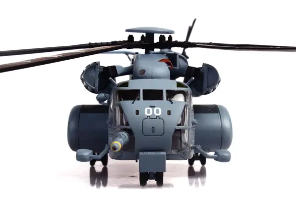Sikorsky MH-53E Sea Dragon Helicopter "United States Navy Black Stallions Tail Number 00" Light Gray 1/72 Diecast Model by Panzerkampf #5