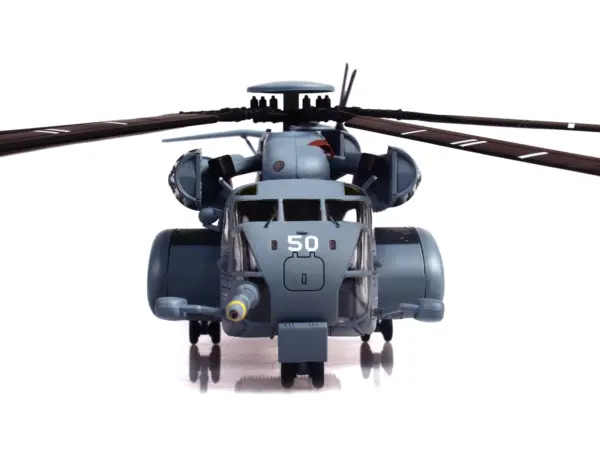 Sikorsky MH-53E Sea Dragon Helicopter "United States Navy Black Stallions Tail Number 50" Light Gray 1/72 Diecast Model by Panzerkampf #5