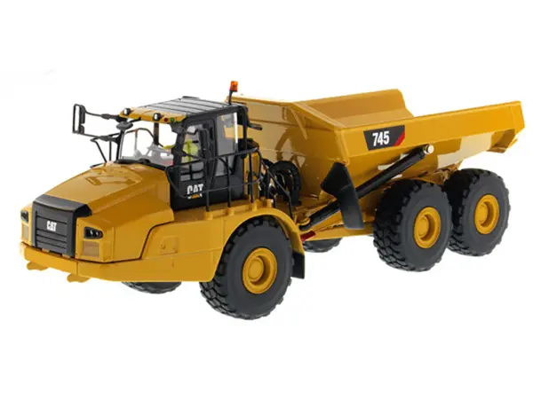 CAT Caterpillar 745 Articulated Dump Truck with Removable Operator "High Line" Series 1/50 Diecast Model by Diecast Masters #2
