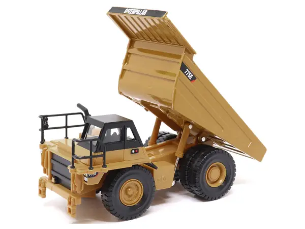 CAT Caterpillar 775E Off-Highway Dump Truck Yellow 1/64 Diecast Model by Diecast Masters #3