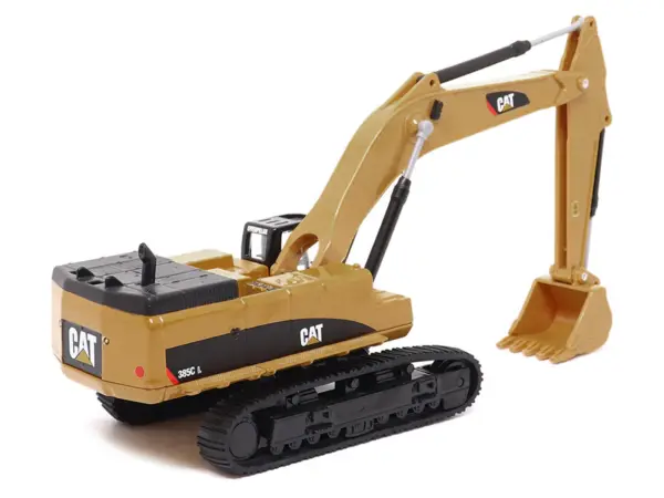CAT Caterpillar 385C L Hydraulic Excavator Yellow 1/64 Diecast Model by Diecast Masters #3