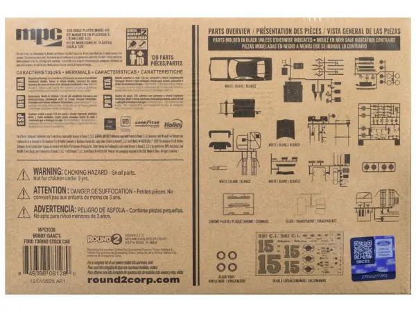 Skill 2 Model Kit 1972 Ford Torino Stock Car "Bobby Isaac" 1/25 Scale Model by MPC #4