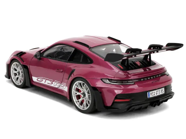 Porsche 911 GT3 RS Red Violet Metallic with White Stripes "Pink Slips" Series 1/18 Diecast Model Car by Jada #5