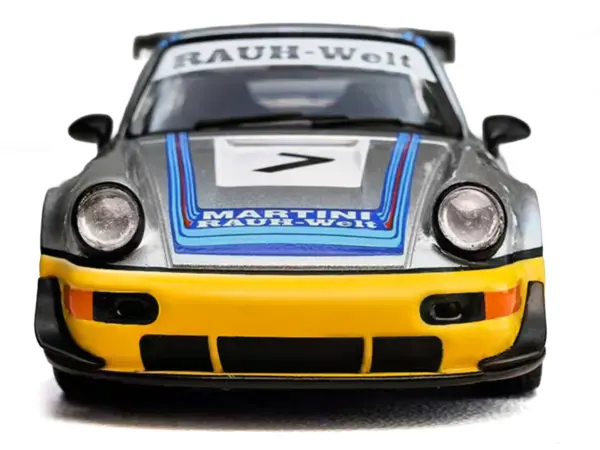 RWB 964 #7 "Ichiban Boshi - Martini Racing" Silver Metallic with Stripes 1/64 Diecast Model Car by Model Model #4