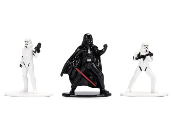 Set of 3 Diecast Figures "Star Wars" Movie Franchise "Nano Metalfigs" Series Diecast Models by Jada #2