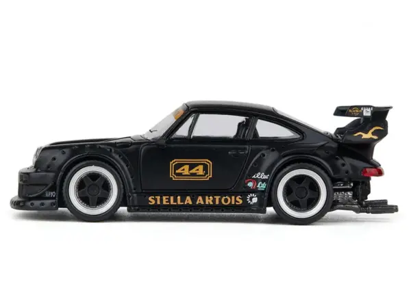 RWB 930 Circuit Specification #44 "Stella Artois" Matt Black 1/64 Diecast Model Car by Model Model #2
