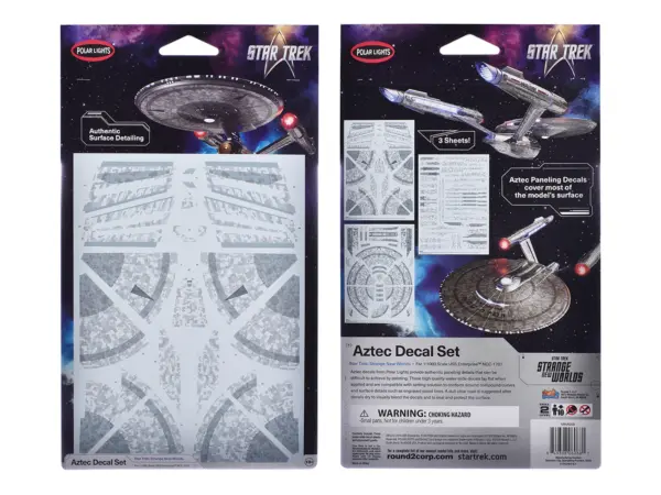 USS Enterprise NCC-1701 Aztec Decal Set "Star Trek: Strange New Worlds" (2022-Current) TV Series 1/1000 Scale by Polar Lights #3