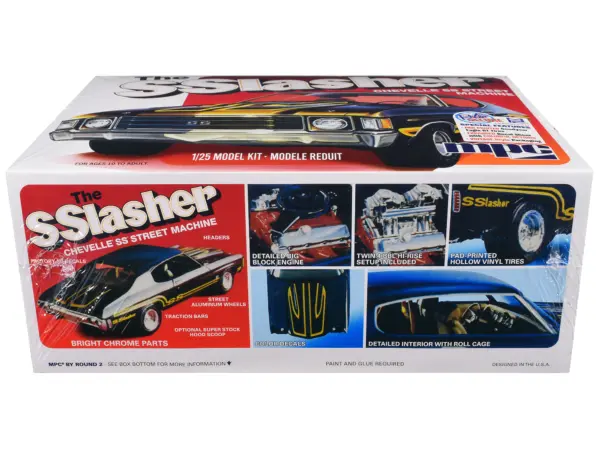 Skill 2 Model Kit Chevrolet Chevelle SS Street Machine "The SSlasher" 1/25 Scale Model by MPC #3