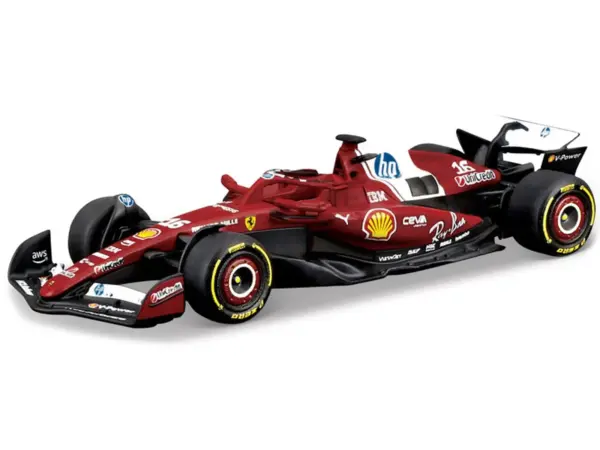 Ferrari SF-25 #16 Charles Leclerc Formula One F1 World Championship (2025) "Formula Racing" Series 1/64 Diecast Model Car by Bburago #2