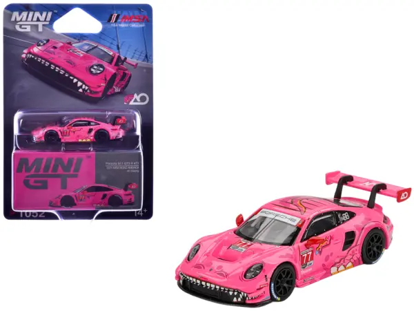 Porsche 911 GT3 R #77 Julien Andlauer - Laurin Heinrich "AO Racing Roxy" GTD Pro "IMSA SportsCar Weekend - Road America" (2024) Limited Edition 1/64 Diecast Model Car by Mini GT #1