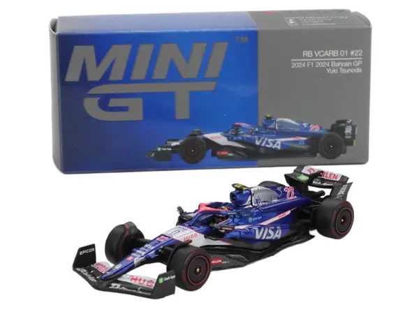 RB VCARB 01 #22 Yuki Tsunoda Formula One F1 "Bahrain GP" (2024) Limited Edition 1/64 Diecast Model Car by Mini GT #4