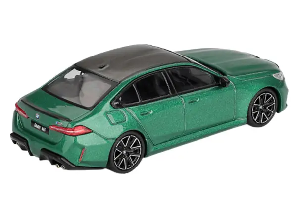 BMW M5 Isle of Man Green Metallic with Carbon Top Limited Edition 1/64 Diecast Model Car by Mini GT #3
