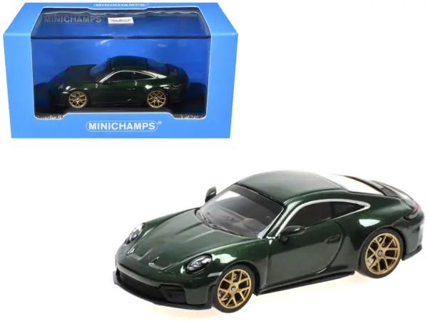 2025 Porsche 911 (992.2) GT3 Touring Green Metallic Limited Edition to 240 pieces Worldwide 1/64 Diecast Model Car by Minichamps #1