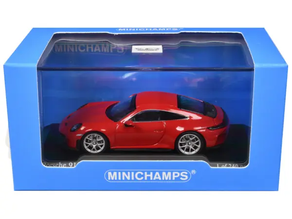 2025 Porsche 911 (992.2) GT3 Touring Red Limited Edition to 240 pieces Worldwide 1/64 Diecast Model Car by Minichamps #3